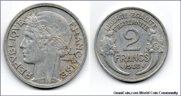 2 Francs, 1948