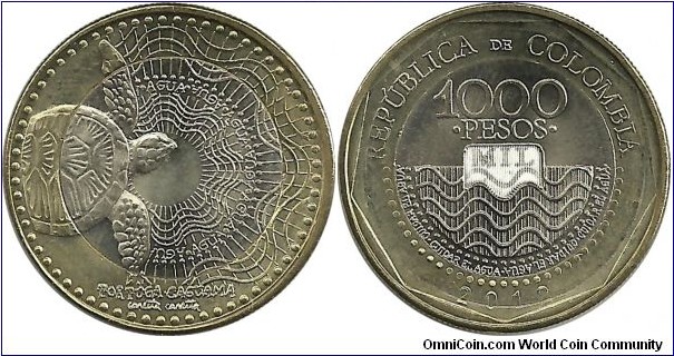 Colombia 1000 Pesos 2012