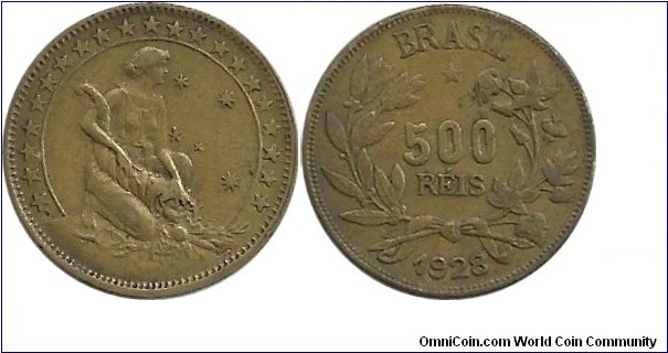 Brasil 500 Reis 1928