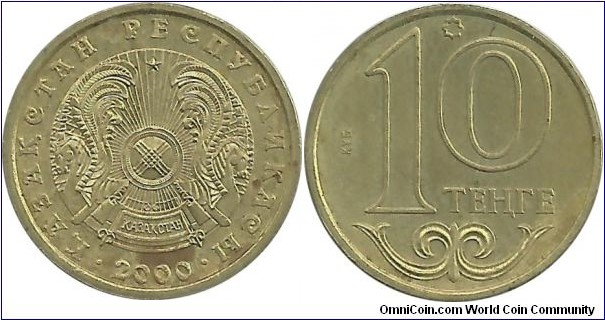 Kazakhstan 10 Tenge 2000