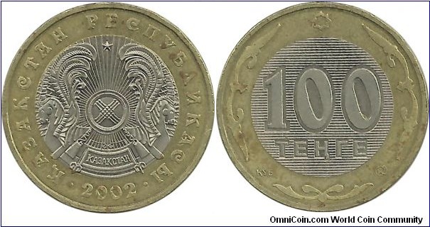 Kazakhstan 100 Tenge 2002