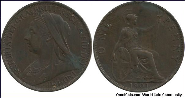 GreatBritain 1 Penny 1901