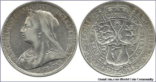 GreatBritain 1 Florin 1901