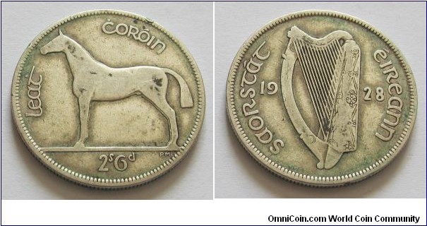 Silver Halfcrown. Eire.