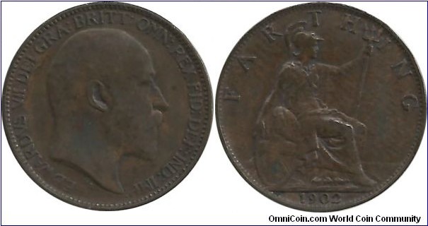 GreatBritain Farthing 1902