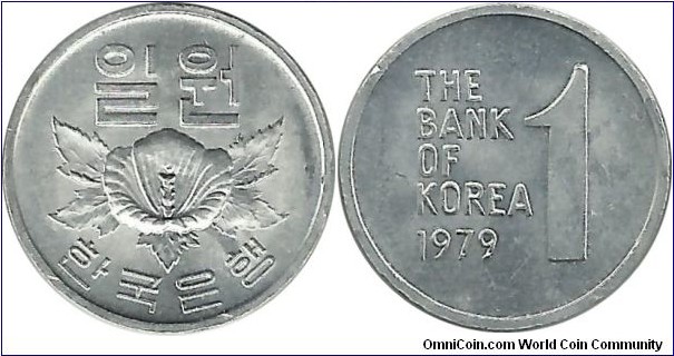 Korea-South 1 Won 1979