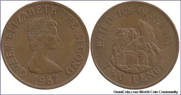 Jersey 2 Pence 1987