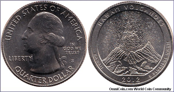 2012S Hawai'i Volcanoes quarter