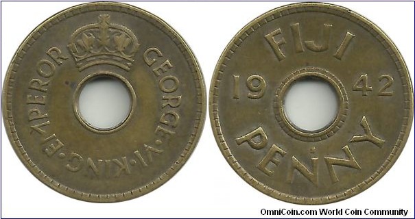 Fiji 1 Penny 1942