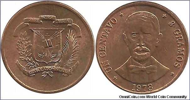 DominicanRepublic 1 Centavo 1978