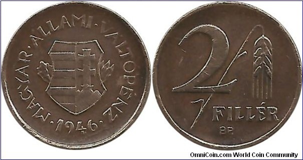 Hungary 2 Filler 1946