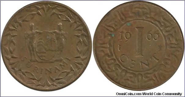 Suriname 1 Cent 1966