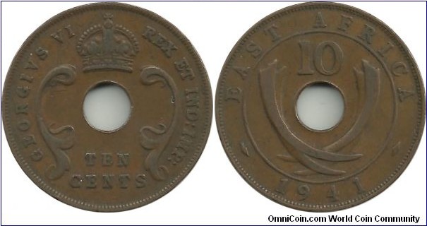 EastAfrica 10 Cents 1941-I