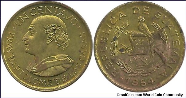 Guatemala 1 Centavo 1964