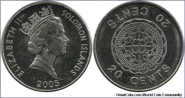 SolomonIslands 20 Cents 2005