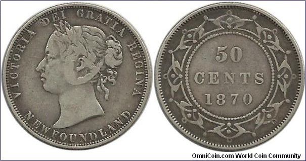 Canada-NewFoundland 50 Cents 1870