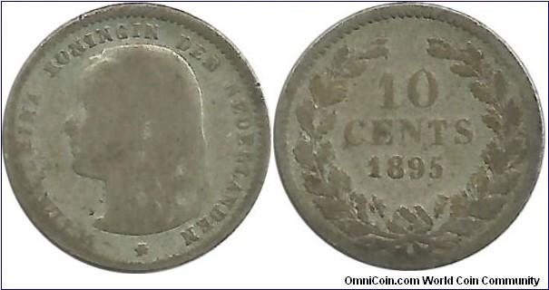 Nederlands 10 Cents 1895