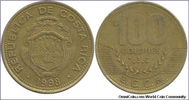 CostaRica 100 Colones 1998