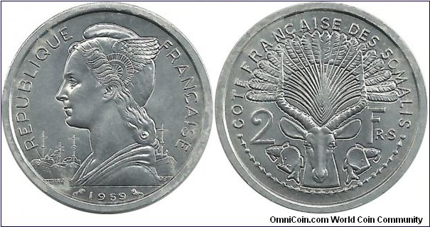 Djibouti 2 Francs 1959