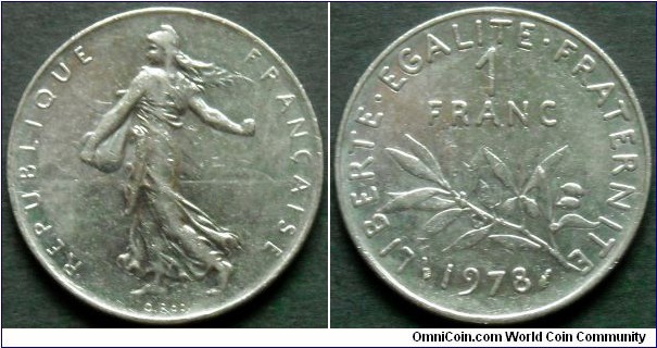 France 1 franc.
1978