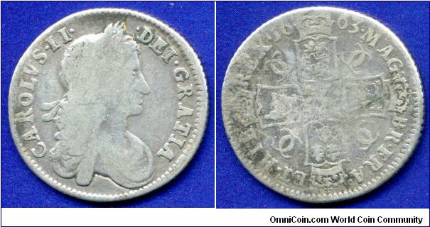 Shilling.
Carolus II (1660-1685).


Ag.