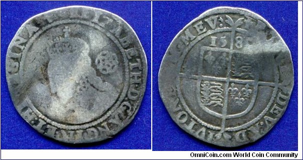 6 pence.
Elizabeth I (1580-1603).


Ag.