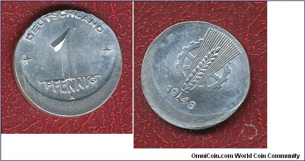 1 pfennig (DDR) 1948
first year 10% offcent 