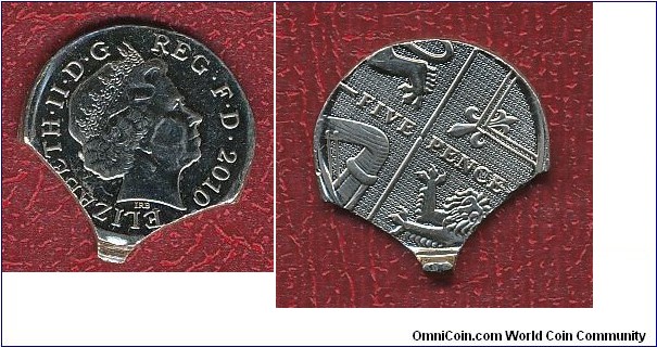 5 pence offcent and double clip