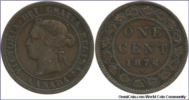 Canada 1 Cent 1876H