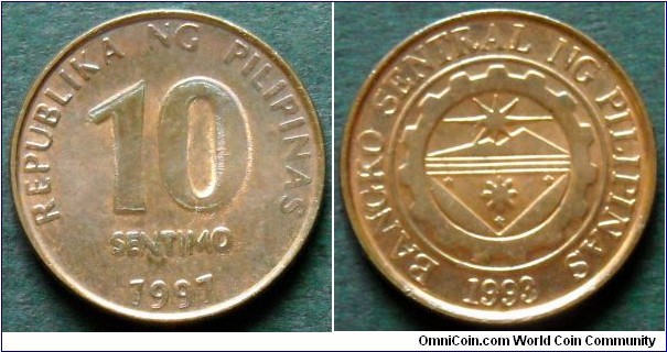 Philippines 10 sentimo.
1997