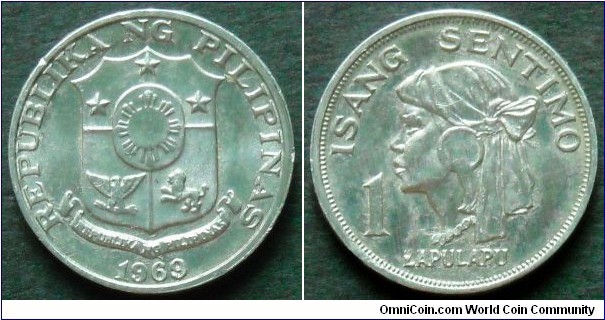 Philippines 1 sentimo. 1969