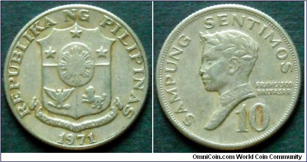 Philippines 10 sentimos.
1971