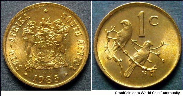 South Africa 1 cent.
1985