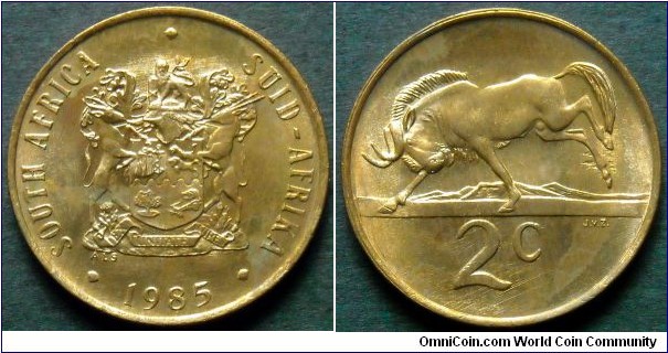 South Africa 2 cents.
1985