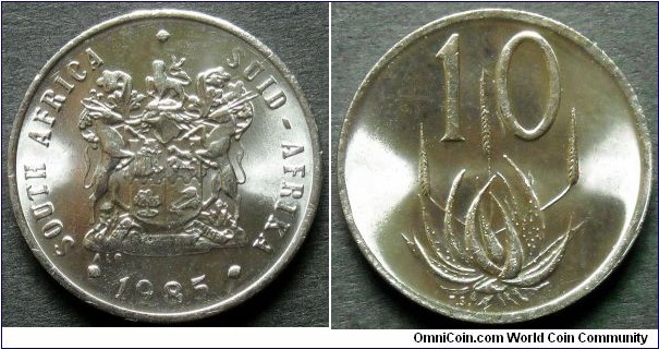 South Africa 10 cents.
1985