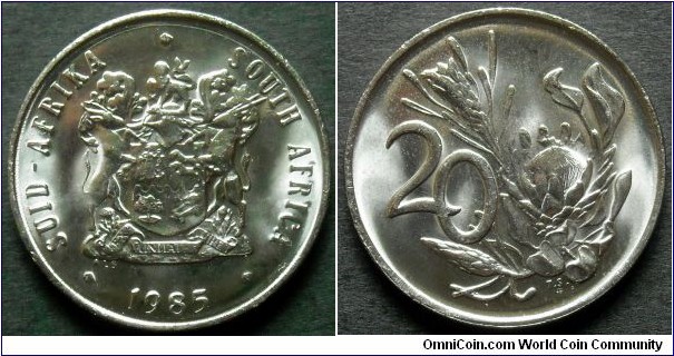 South Africa 20 cents.
1985