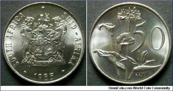 South Africa 50 cents.
1985