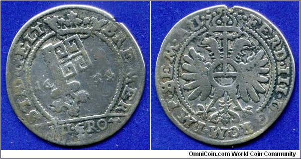 12 Grote (1/6 Thaler).
Free City Bremen.
Ferdinand III (1637-1657).


Ag.