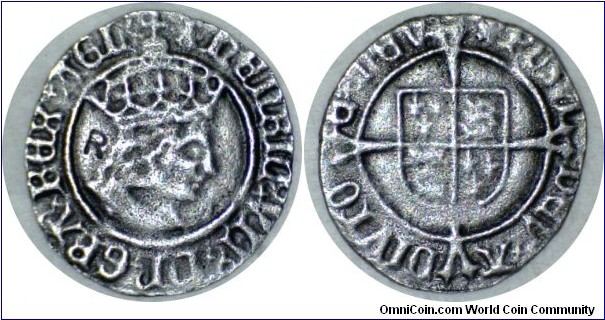 Reproduction Henry VII penny. Museum item