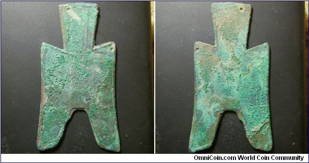 China Ancient pointed foot spade  coin 