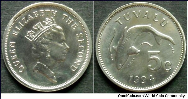 Tuvalu 5 cents.
1994