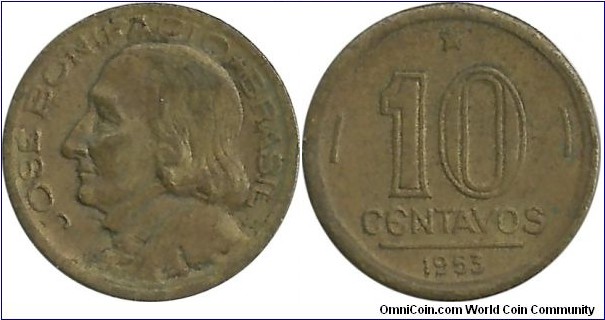 Brasil 10 Centavos 1953