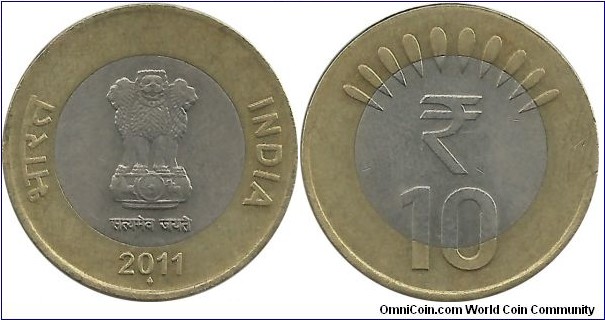 India-Republic 10 Rupees 2011(B)