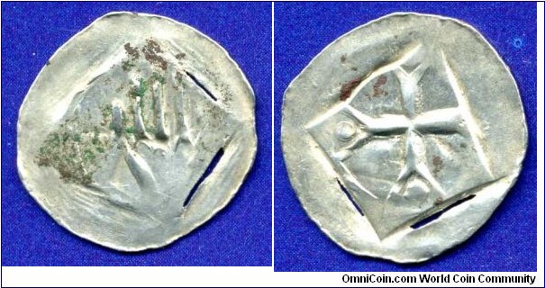 Silver Heller (Handeheller).
Schwaben.
Schwäbisch Hall mint.


Ag.