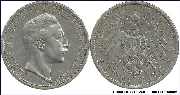 Germany-Reich 2 Mark 1902A