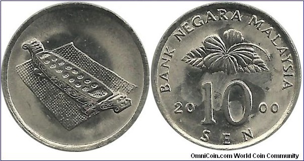 Malaysia 10 Sen 2000