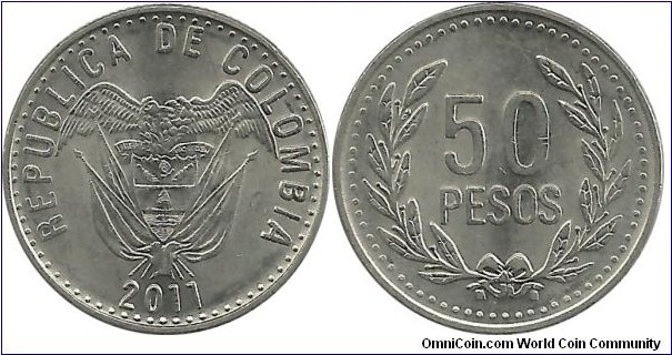Colombia 50 Pesos 2011