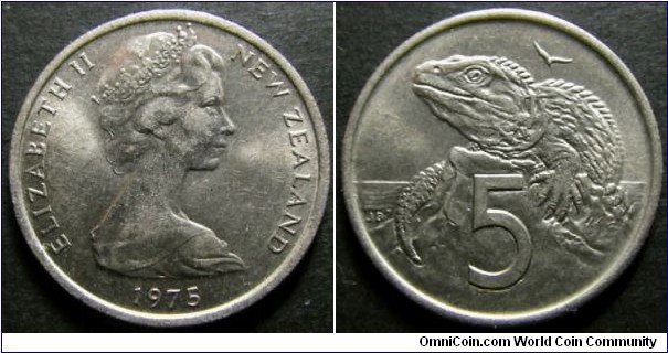 New Zealand 1975 5 cents. Found it circulating in Australia. 