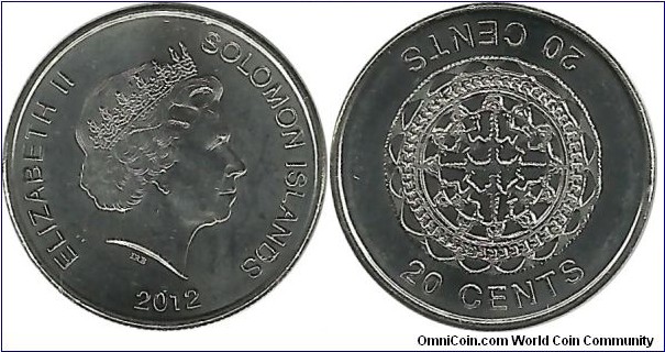 SolomonIslands 20 Cents 2012 - reduced