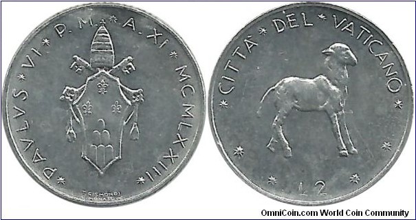 Vatican 2 Lire 1973